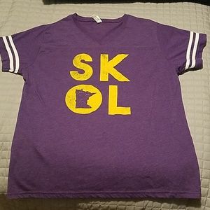 Minnesota vikings shirt-womens